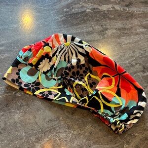 Colorful Floral Women's Bouffant Scrub Hat